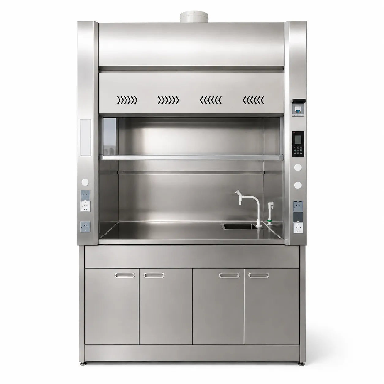 Stainless Steel Laboratory Fume Hood for Chemical Handling