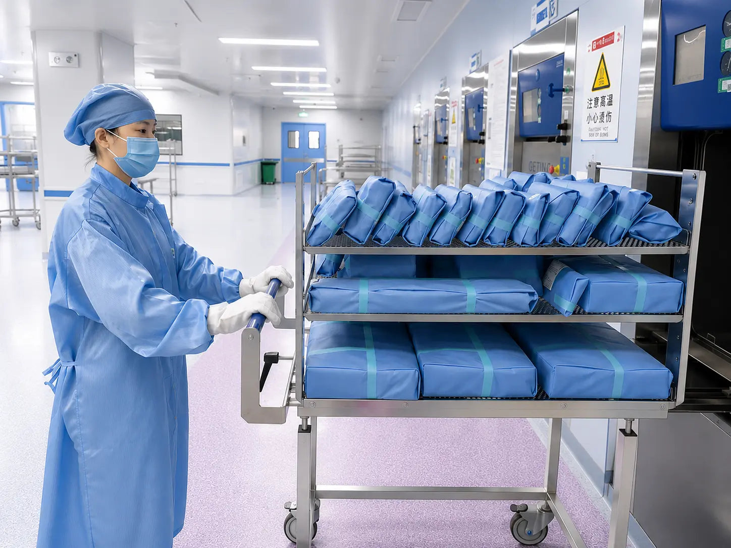 Stainless steel racks for clean control