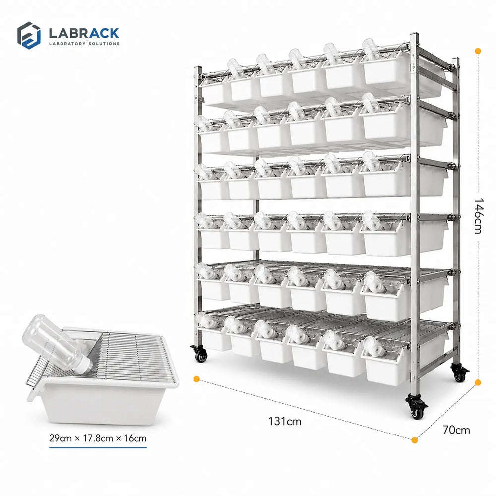 Suspended Laboratory Animal Cage Storage System
